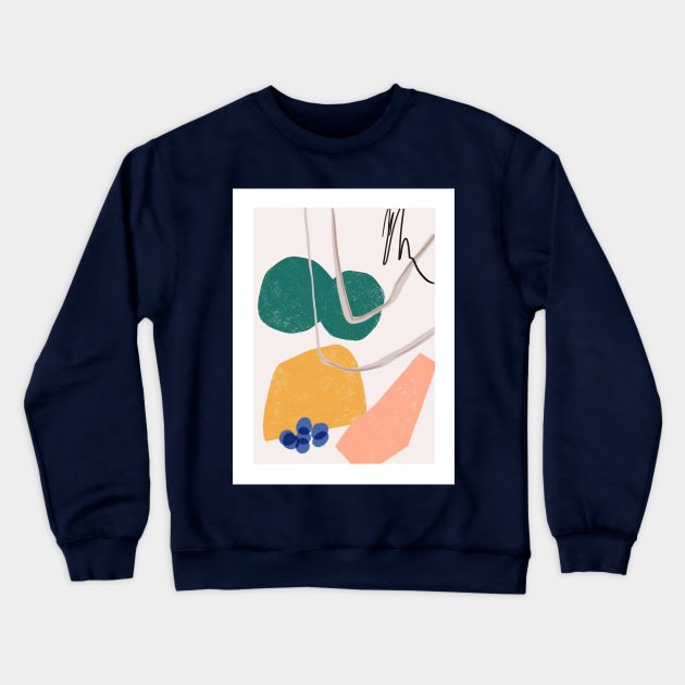 March Abstract Crewneck Sweatshirt by Megan Roy